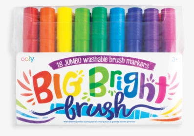 Bright Brush Markers Set Of 18   Srcset //cdn - Ooly Big Bright Brush Markers, HD Png Download, Transparent PNG